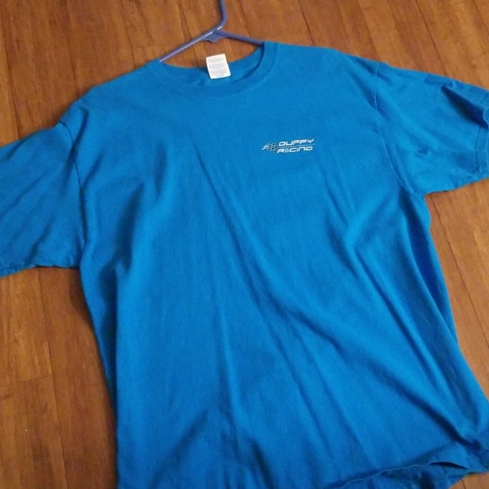 Large Duffy racing t shirt mens